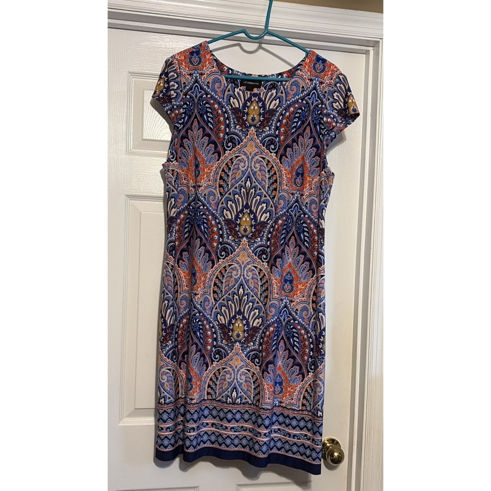 BEAUTIFUL Liz Claiborne dress Size 18, Plus Size Dress for Women Short Sleeves